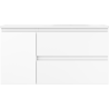 Mexen Orio vonios kambario spintelė 90 cm su dešine kriaukle Vela, 2S, 1D, balta matinė - 91A13-09047-3-BBFFFF01-W23P01