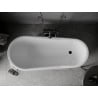 Mexen Retro laisvai pastatoma vonia 170 x 75 cm, balta/juoda, juodos kojos - 53251707575-70