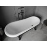 Mexen Retro laisvai pastatoma vonia 170 x 75 cm, balta/juoda, juodos kojos - 53251707575-70