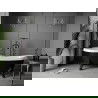 Mexen Retro laisvai pastatoma vonia 170 x 75 cm, Balta/Juoda, kojelės Juoda - 53251707575-70