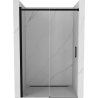 Mexen Omega stumdomos dušo durys, 140 cm, skaidrus, juodos 825-140-000-70-00