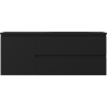 Mexen Orio vonios kambario spintelė 120 cm su dešiniuoju Vela praustuvu, 2S, 1D, juoda matinė - 91A13-12047-3-BBFFF71-W23P71
