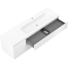 Mexen Orio vonios spintelė 160 cm su dešiniąja Vela kriaukle, 2S, 1D, balta matinė - 91A13-16047-3-BBFFFF01-W23P01