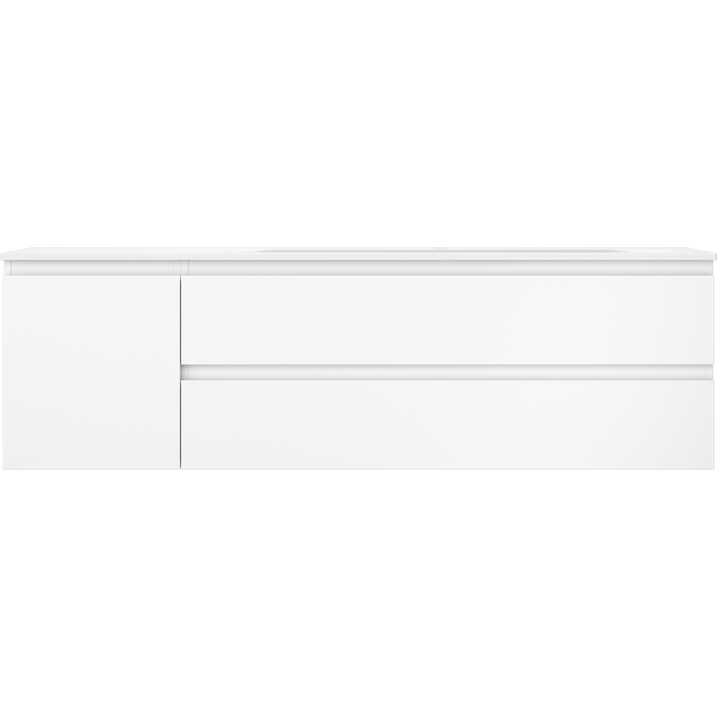 Mexen Orio vonios spintelė 160 cm su dešiniąja Vela kriaukle, 2S, 1D, balta matinė - 91A13-16047-3-BBFFFF01-W23P01