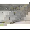Mexen Omega stumdoma dušo kabina 130 x 80 cm, Skaidrus, Auksinė + dušo padėklas Flat - 825-130-080-50-00-4010