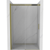 Mexen Omega stumdomos dušo durys 130 cm, Skaidrus, Auksinė - 825-130-000-50-00