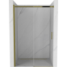 Mexen Omega stumdomosios dušo durys 130 cm, permatomos, auksinės - 825-130-000-50-00