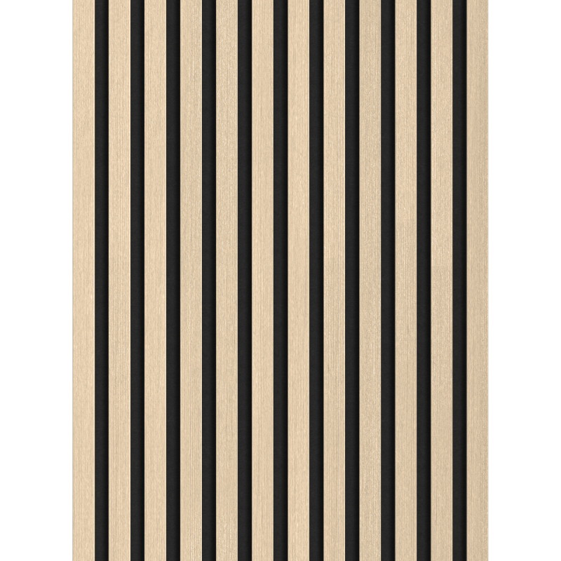Mexen Lam-F sieninės akustinės lamelės 275 x 30 cm, 8 mm veltinis, technologinis fanera, Smėlinis Ąžuolas