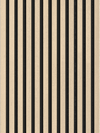 Mexen Lam-F sieninės akustinės lamelės 275 x 30 cm, 8 mm veltinis, technologinis fanera, Smėlinis Ąžuolas