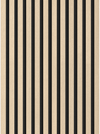 Mexen Lam-F sieninės akustinės lamelės 275 x 30 cm, veltinis 8 mm, techninis faneras, Smėlio Ąžuolas - S105-275307-3015-001