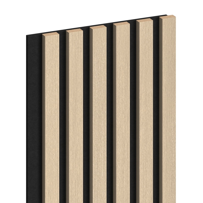 Mexen Lam-F sieninės akustinės lamelės 275 x 30 cm, 8 mm veltinis, technologinis fanera, Smėlinis Ąžuolas
