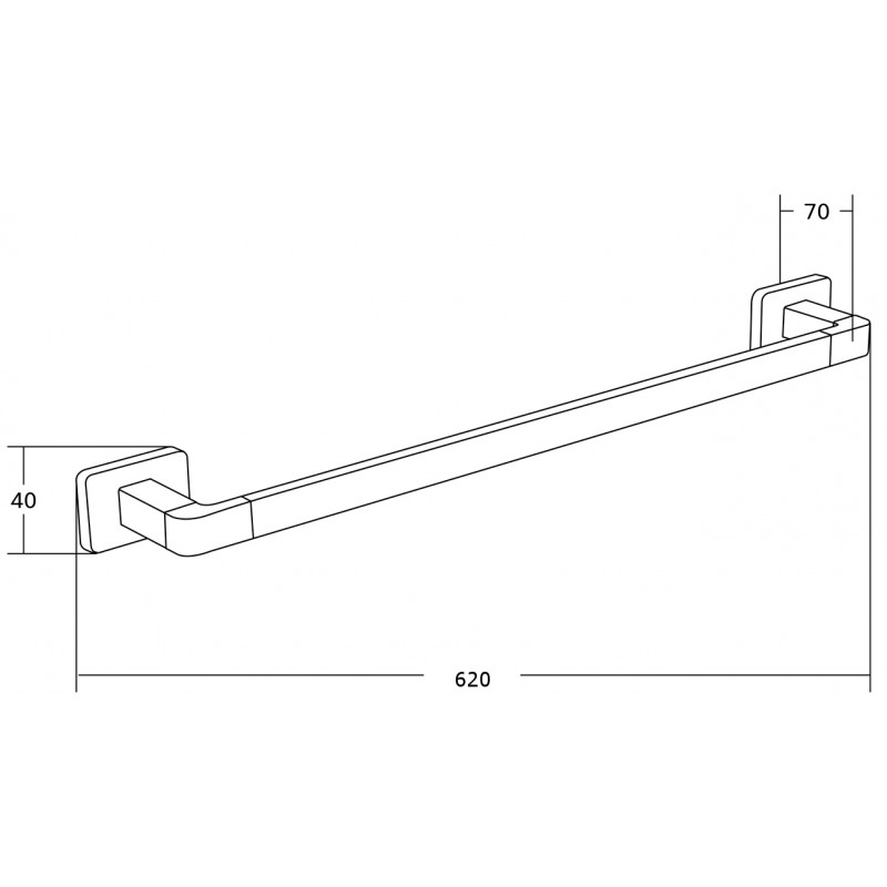 Mexen Asis rankšluosčių laikiklis, auksinis - 7017624-50