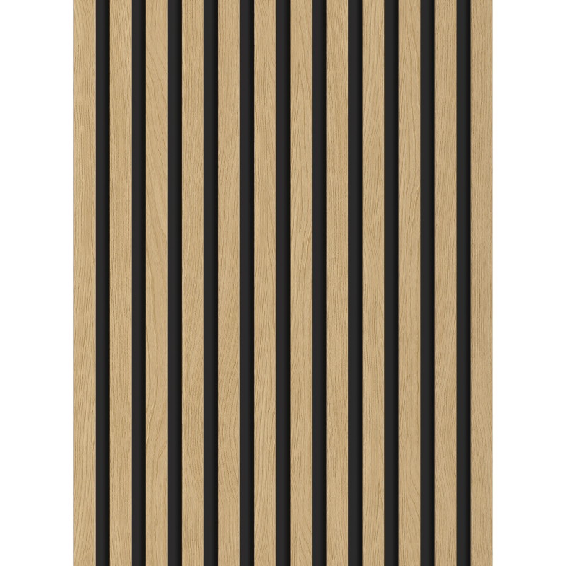 Mexen Lam-B sienos lamelės 275 x 30 cm, HDF plokštė 4 mm, techninis lukštas, Auksinis ąžuolas - S100-275307-3015-003