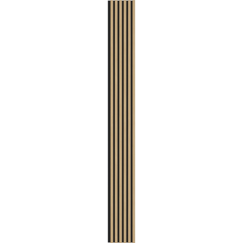 Mexen Lam-B sienos lamelės 275 x 30 cm, HDF plokštė 4 mm, techninis lukštas, Auksinis ąžuolas - S100-275307-3015-003