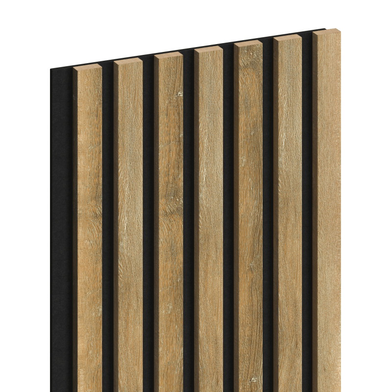 Mexen Lam-F sieninės akustinės lamelės 275 x 31,5 cm, veltinis 6 mm, Medaus Ąžuolas - S105-275317-2812-066