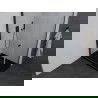 Mexen Pretoria dušo kabina su durelėmis 70 x 120 cm, permatoma, juoda + padėklas Flat, juodas - 852-070-120-70-00-4070B
