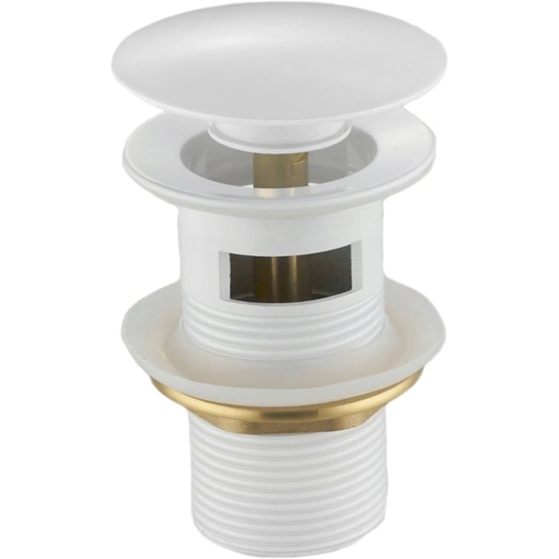 Mexen click-clack apvalus kamščius su persipylimu, baltas - 79920-20