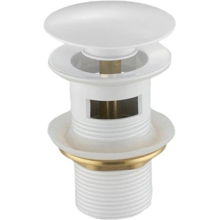 Mexen click-clack apvalus kamščius su persipylimu, baltas - 79920-20