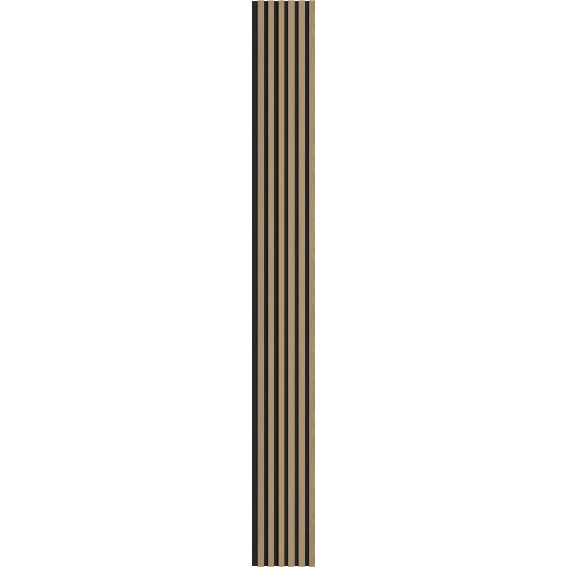 Mexen Lam-F sieninės akustinės juostos 275 x 30 cm, veltinis 8 mm, techninis fanieravimas, Taurumo Ąžuolas