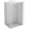 Mexen Mist-F Duo sulankstoma dušo kabina 105 x 110 cm, skaidrus, chromas - 8A6-105L-110P-01-00