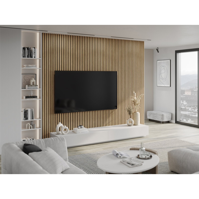 Mexen Lam-F akustinės sienų lamelės 275 x 30 cm, 8 mm veltinis, techninis fanera, Klasikinė pušis - S105-275307-3015-012