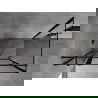 Mexen Mist T varstoma kairioji dušo kabina 70 x 80 cm, juodas rėmas, juoda - 8A4T-070-080-70-70-L