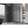 Mexen Mist T kairiamos dušo kabina kairė 105 x 90 cm, juodas rėmas, juodas - 8A4T-105-090-70-70-L