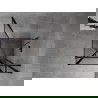 Mexen Mist T dušo kabina su dešiniais vyriais, 110 x 110 cm, juodas rėmas, juoda - 8A4T-110-110-70-70-P