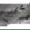 Mexen Mist T dušo kabina kairinioji 70 x 75 cm, juodas langas, juoda - 8A4T-070-075-70-77-L