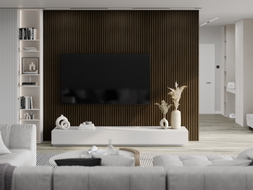 Mexen Lam-F akustinės sieninės lamelės pavyzdys, veltinis 6 mm, Wenge - S105-071-S