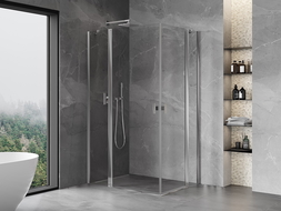 Mexen Mist Duo dušo kabina varstoma 105 x 70 cm, skaidri, chromuota - 8A4-105-070-01-00