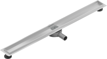 Mexen Flat 360° Sukamoji linijinio nutekėjimo korpusas 90 cm, inox - 1040090