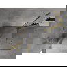 Mexen Mist Duo dušas kabina su atveriamomis durimis 115 x 80 cm, skaidri, šlifuotas auksas - 8A4-115-080-55-00