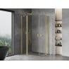 Mexen Mist Duo atveriama dušo kabina 110 x 95 cm, skaidri, šlifuotas auksas - 8A4-110-095-55-00