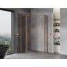 Mexen Mist Duo atveriama dušo kabina 120 x 70 cm, skaidri, šlifuota varis - 8A4-120-070-65-00