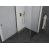 Mexen Pretoria atveriamas dušo kabina 100 x 90 cm, permatomas, auksinis - 852-100-090-50-00