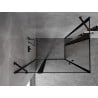 Mexen Mist Duo dušo kabina atveriama 120 x 70 cm, juodas rėmas, juoda - 8A4-120L-070P-70-70