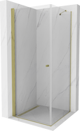Mexen Pretoria varstomos dušo kabinos 100 x 100 cm, permatomas, auksinis - 852-100-100-50-00