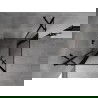 Mexen Mist Duo atveriamoji dušo kabina 100 x 100 cm, juodas rėmas, juoda - 8A4-100L-100P-70-70