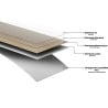 Mexen Bardiglio vinilinės plokštės 610 x 305 mm LVT Dryback 2,5 mm, PVC pagrindas, 4 V-fugos, Akmuo - F1445-0610-305-255-4V1-01