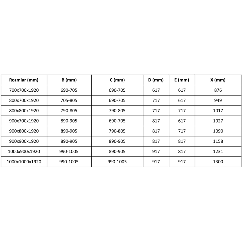 Mexen Pretoria Duo varstoma dušo kabina 100 x 90 cm, permatoma, auksinė - 852-100-090-50-00-02
