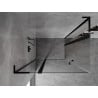 Mexen Mist L Duo suihkekablys atveriams 120 x 100 cm, skaidrus, juodas - 8A4L-120-100-70-00