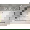 Mexen Omega 3 sienų dušo kabina, stumdoma 130 x 90 cm, Skaidrus, chromo + dušo padėklas Flat - 825-130-090-01-00-3s-4010