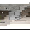 Mexen Omega 3 sienų dušo kabina, stumdoma 140 x 80 cm, Skaidrus, chromo + dušo padėklas Flat - 825-140-080-01-00-3s-4070