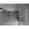 Mexen Mist-H Duo dešinė atidaroma dviejų dalių dušo kabina 70 x 80 cm, skaidri, chromuota - 8A5-070L-080P-01-00