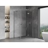Mexen Mist-H Duo dešinės pusės atsidaranti dušo kabina 80 x 90 cm, skaidri, chromas - 8A5-080L-090P-01-00