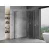 Mexen Mist-H Duo dešinės pusės atsidaranti dušo kabina 80 x 90 cm, skaidri, chromas - 8A5-080L-090P-01-00