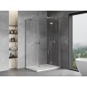 Mexen Mist-H Duo dešinės pusės atsidaranti dušo kabina 80 x 90 cm, skaidri, chromas - 8A5-080L-090P-01-00