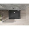 Mexen Omega 3 sienų dušo kabina, stumdoma 140 x 100 cm, Skaidrus, chromo + dušo padėklas Flat - 825-140-100-01-00-3s-4070