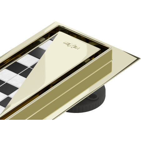 Mexen Flat 360° M13 linijinis besisukantis nutekėjimas 2v1 50 cm, auksinis - 1510050-40